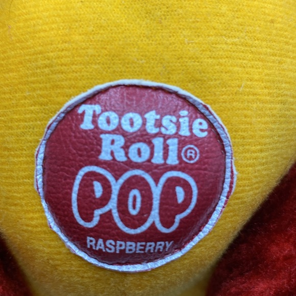 Vintage Nanco Tootsie Roll Pop Raspberry Plush Stuffed Animal Bear 1999 - Picture 3 of 14